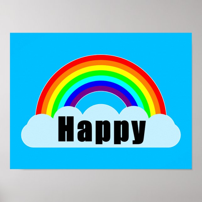 RAINBOW-Lycklig Poster (Framsidan)