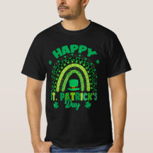 Rainbow Lycklig St patricks day Shamrock Leprechau