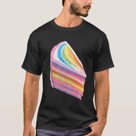 Rainbow lycklig tårta t shirt