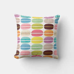 Rainbow Macarons Mönster Kudde