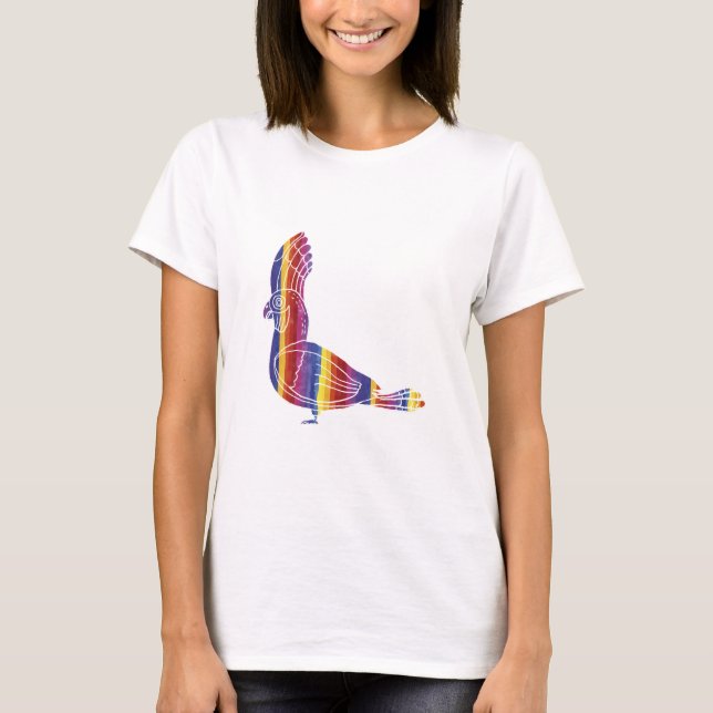 Rainbow Macaw T Shirt (Framsida)