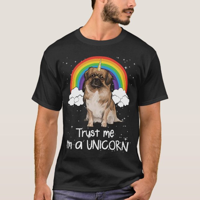 Rainbow Magic Unicorn Tibetan Spain T Shirt (Framsida)