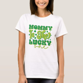 Rainbow mamma Lucky en första födelsedag T Shirt