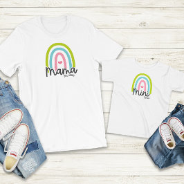 Rainbow Mamma Mini Matching Anpassade T Shirt