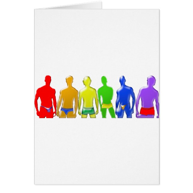 Rainbow Manar Hälsningskort (Framsidan)
