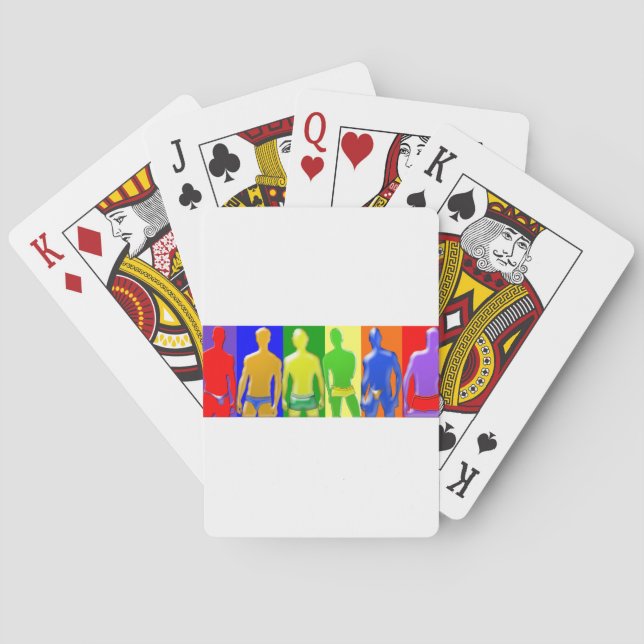 Rainbow Manar Spel Kort (Baksidan)