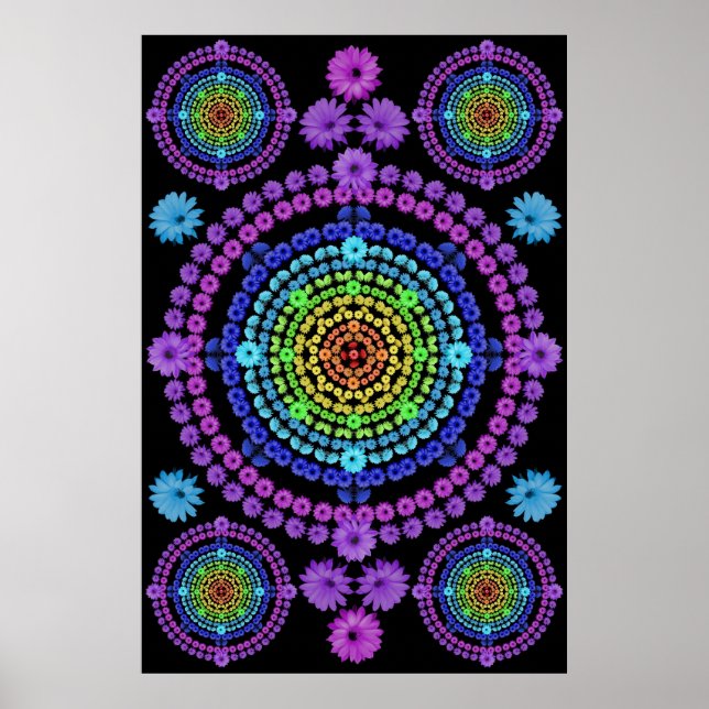 RAINBOW MANDALA 1 POSTER (Framsidan)