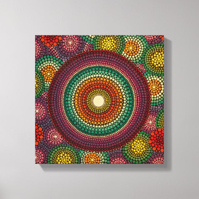 Rainbow Mandala Canvas (Framsida)