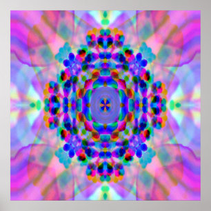 Rainbow Mandala.. Poster