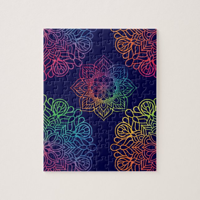 Rainbow Mandala Pussel (Vertikal)