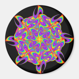 Rainbow Mandela by Power Flower Magnet