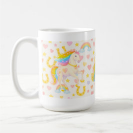 Rainbow Mane Horses Coffee Mug — Cooper & Cody Kaffemugg
