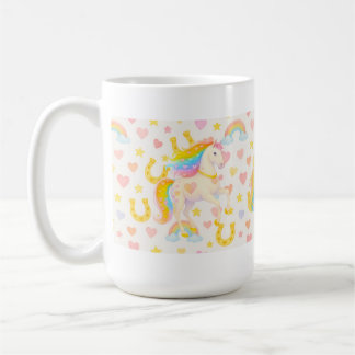 Rainbow Mane Horses Coffee Mug — Cooper & Cody Kaffemugg