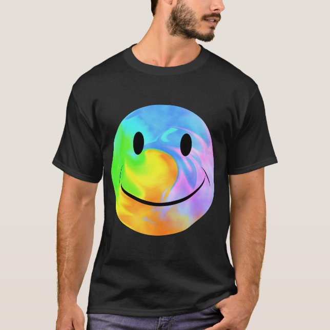 Rainbow Marble Ansikte T-Shirt (Framsida)