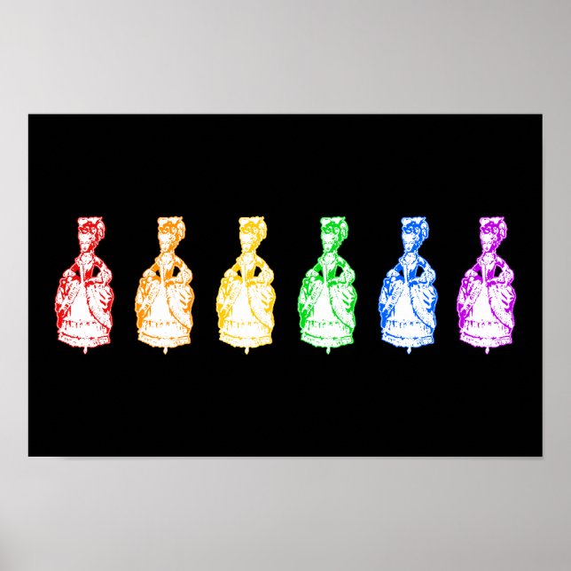 Rainbow Marie Antoinettes Poster (Framsidan)