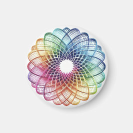 Rainbow Medallion - Abstrakt Magnet