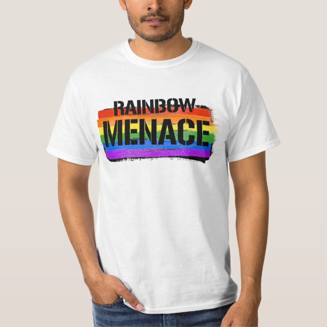 Rainbow Menace T Shirt (Framsida)