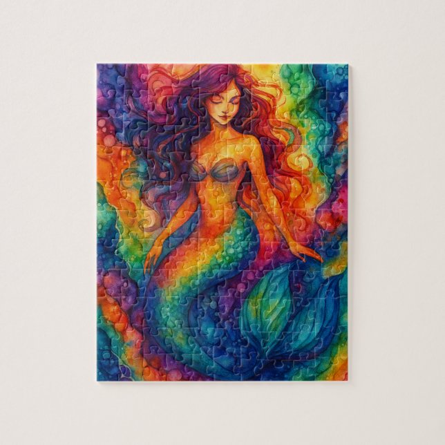 Rainbow Mermaid Pussel (Vertikal)