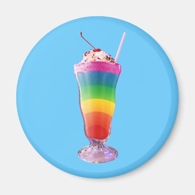 Rainbow Milkshake Magnet (Framsidan)