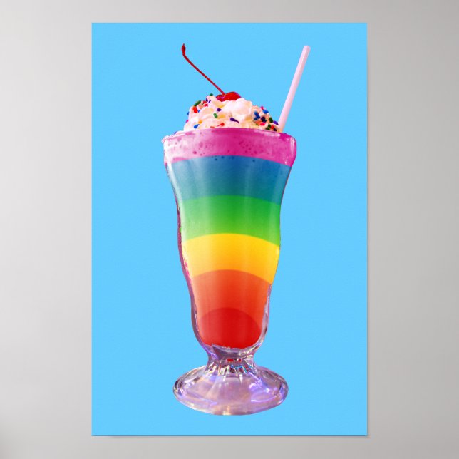 Rainbow Milkshake Poster (Framsidan)