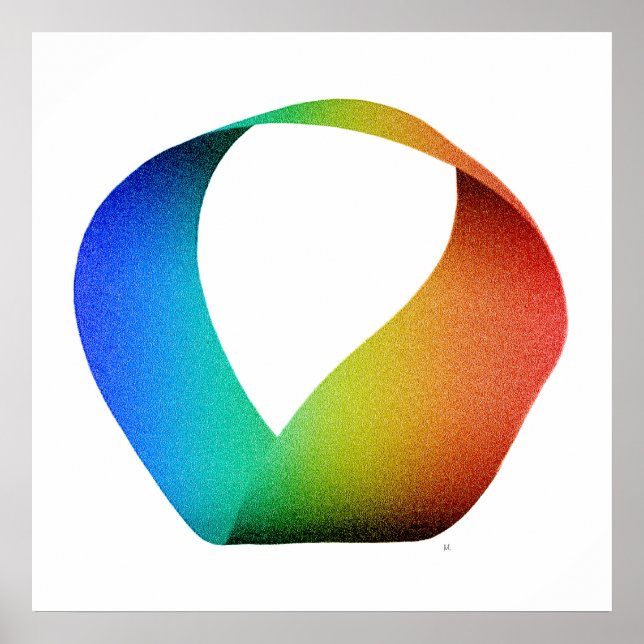 Rainbow Mobius Strip Poster (Framsidan)