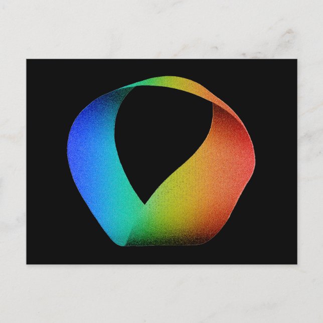 Rainbow Mobius Strip Vykort (Framsida)