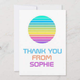 RAINBOW MODERN MINIMAL SCI FI TACK DU CARD KORT