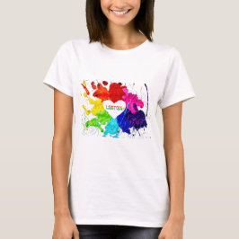 Rainbow Modern Rand LGBT T Shirt