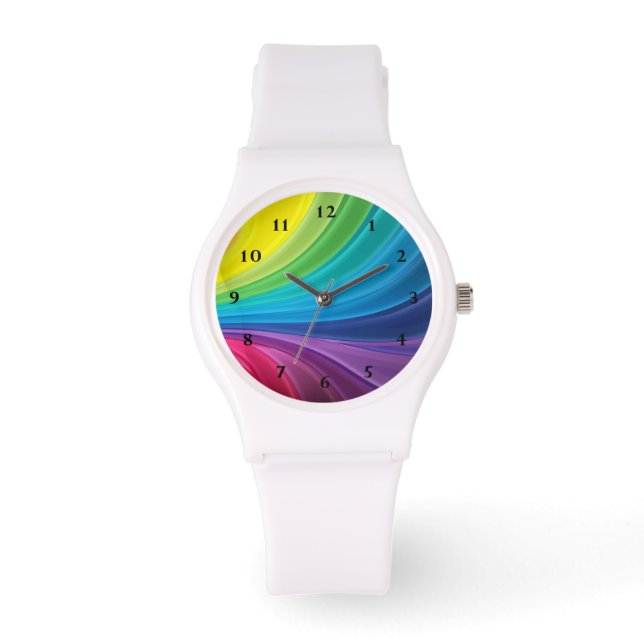 Rainbow Mönster Armbandsur (Framsida)