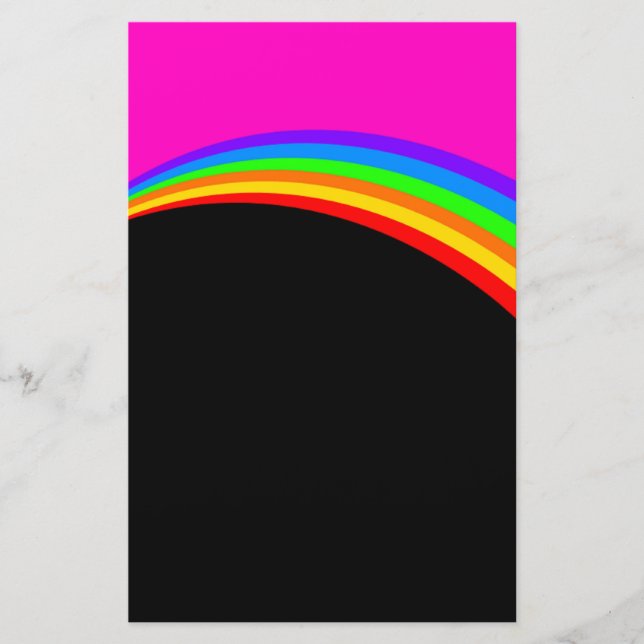 RAINBOW MÖNSTER BREVPAPPER (Framsida)