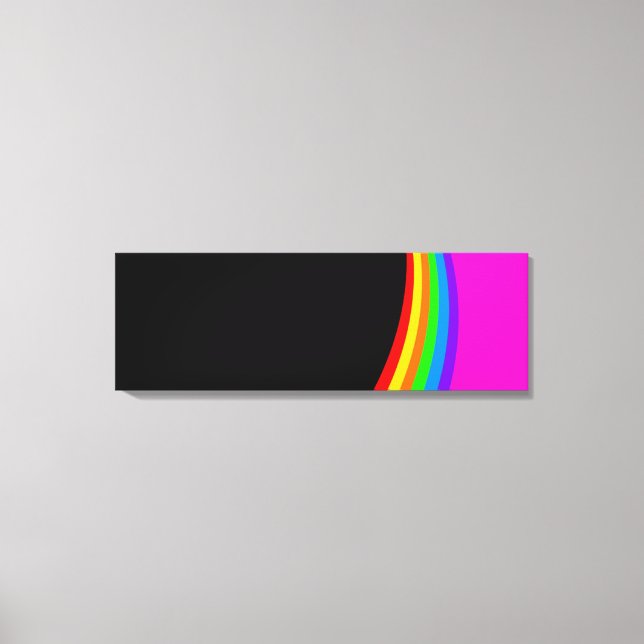 RAINBOW MÖNSTER CANVASTRYCK (Framsida)