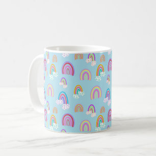Rainbow mönster kaffemugg