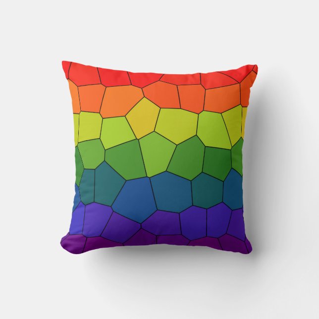 Rainbow Mönster Kudde (Framsida)