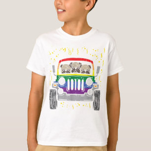 Rainbow Monster Lastbil Pug Hund Gay pride LGBT An T Shirt