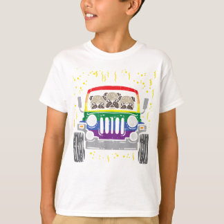 Rainbow Monster Lastbil Pug Hund Gay pride LGBT An T Shirt