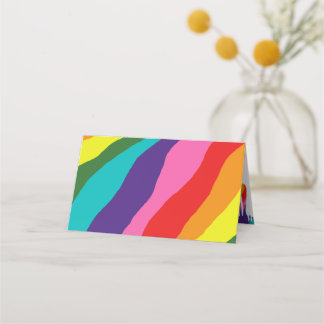 Rainbow Mönster Placeringskort