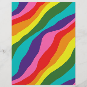 Rainbow Mönster Reklamblad