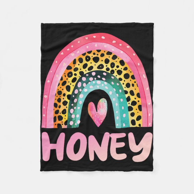 Rainbow Mor#39; #39;s Day Kärlek Cute Funny Grand Fleecefilt (Framsidan)