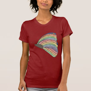 Rainbow Mosaic Butterfly Tee av CherylsArt