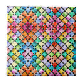 Rainbow mosaic mönster kakelplatta