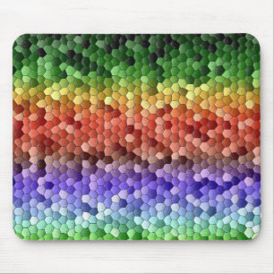 Rainbow Mosaic Mönster Musmatta