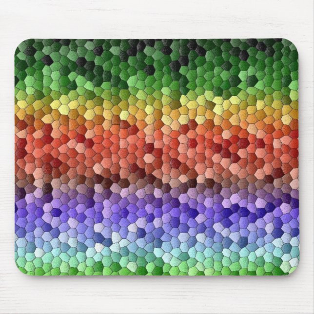 Rainbow Mosaic Mönster Musmatta (Framsidan)