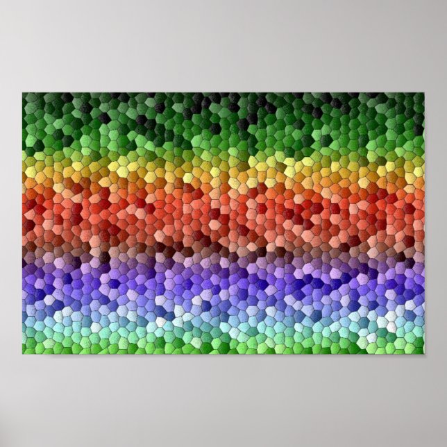 Rainbow Mosaic Poster (Framsidan)