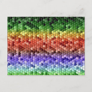 Rainbow Mosaic Vykort