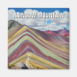 Rainbow Mountain Cusco Peru Travel Magnet