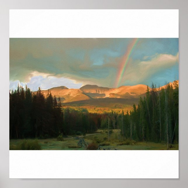 Rainbow Mountain Poster (Framsidan)
