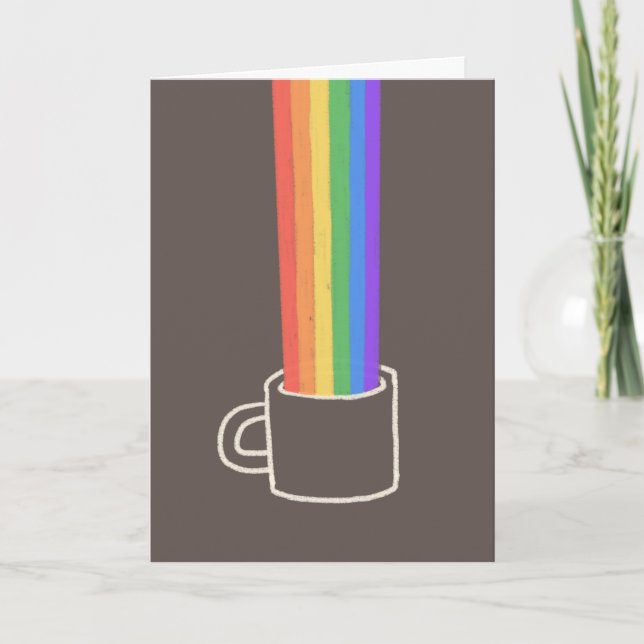 Rainbow Mugg Kort (Framsida)