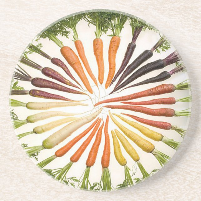 Rainbow Multicolor Carrots Underlägg Sandsten (Framsidan)