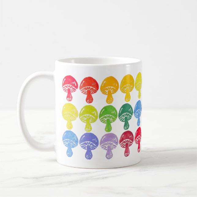 Rainbow Mushroom Coffee Mugg (Vänster)