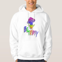 Rainbow Mushroom Fredstecken Hooded Sweatshirt
